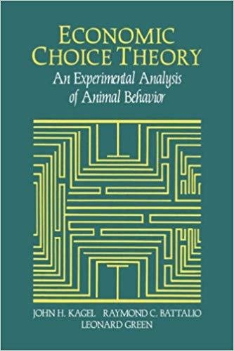 Economic choice theory:  An experimental analysis of animal behavior