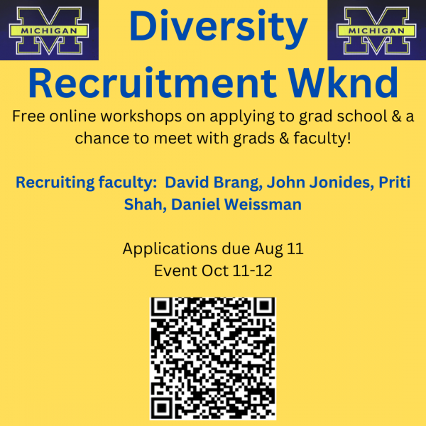 University of Michigan Diversity Recruitment Weekend