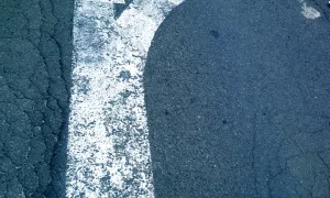 arrows splitting off in two different directions